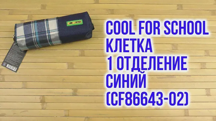 Распаковка Cool For School Клетка 1 отделение Синий CF86643-02
