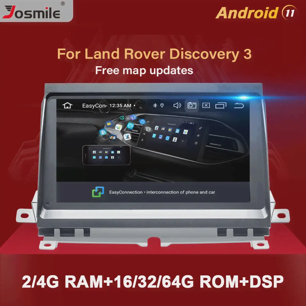 🛍 Автомобильная магнитола на Android 11 для Land Rover Discovery 3 LR3 L319 2004 2009, мультимедийный плеер с GPS, стерео-навигацией, аудио головное устройство 2 Гб-3
