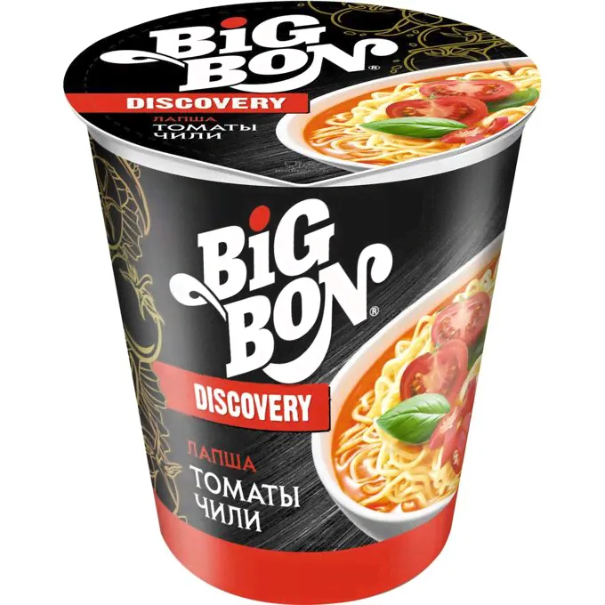 Лапша BigBon 70г DISCOVERY томат и перец чили