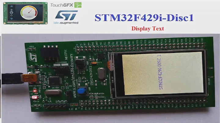 STM32F429I DISC1 --TFT  STM32CubeIDE + TouchGFX + stm32f429i discovery