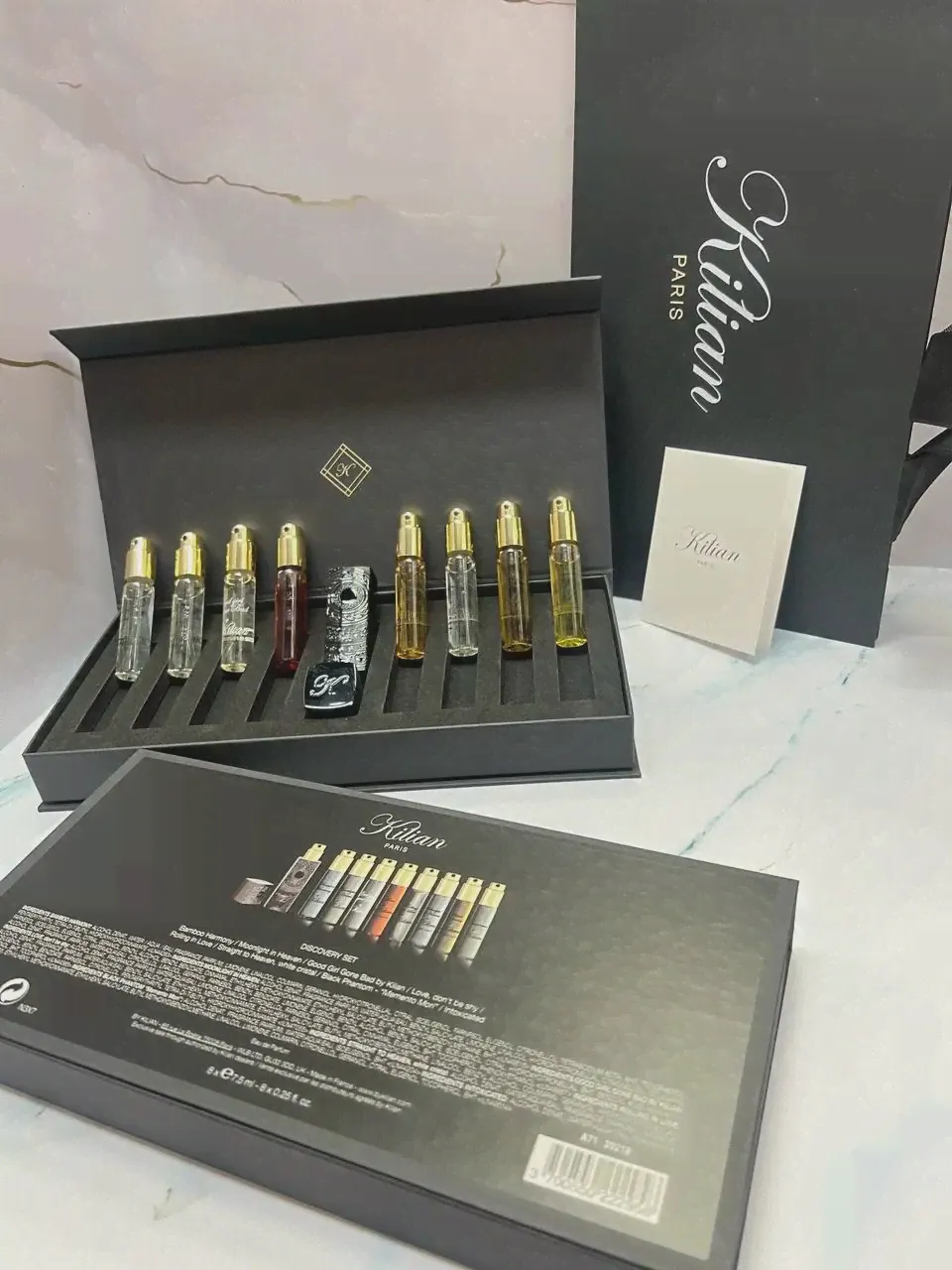 KILIAN THE DISCOVERY SET 8 шт по 7,5 мл + чёрный кофр футляр со щитом Подарочный набор Новинка 2023 (art.: 3920c2bd89a23)-0