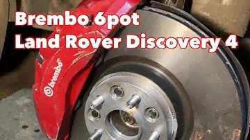 Тормоза Brembo 6 поршней на Land Rover Discovery 4.