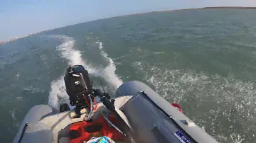Sea Trial of the 6HP Tohatsu mounted on a TRUE KIT DISCOVERY - LIGHTWEIGHT LANDING CRAFT.  3.3 m.
