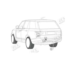 Электрика фаркопа ECS (7 pin) для Land Rover Discovery 2017-2020Артикул: LR006BH