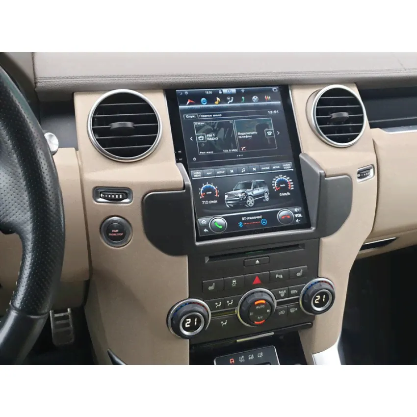 Мультимедийная система Mankana BST-10419 в стиле Тесла для Land Rover Discovery IV на OS Android, Экран 10,4"-0