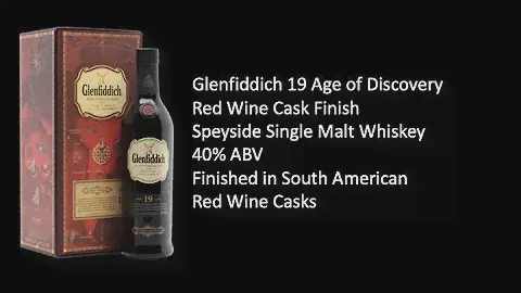 Glenfiddich 19 Age of Discovery Red Wine Cask Finish
