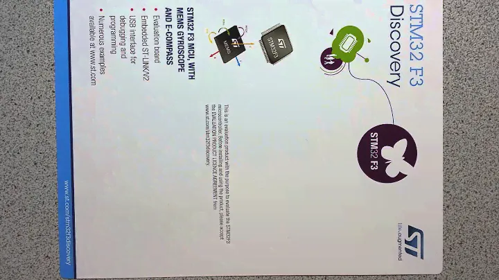 Unboxing STM32F3DISCOVERY Free Sample Microcontroller