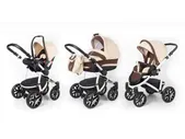 Коляска 3 в 1 Esspero, Discovery (шасси White) Beige Brown