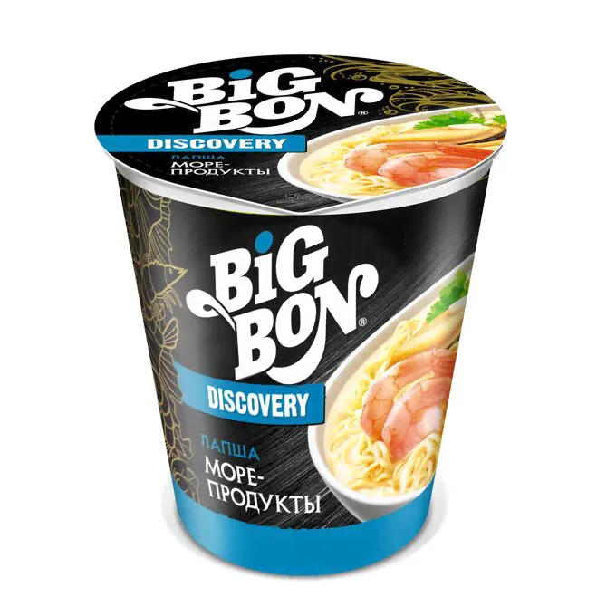 Лапша BigBon 70г DISCOVERY морепродукты-0