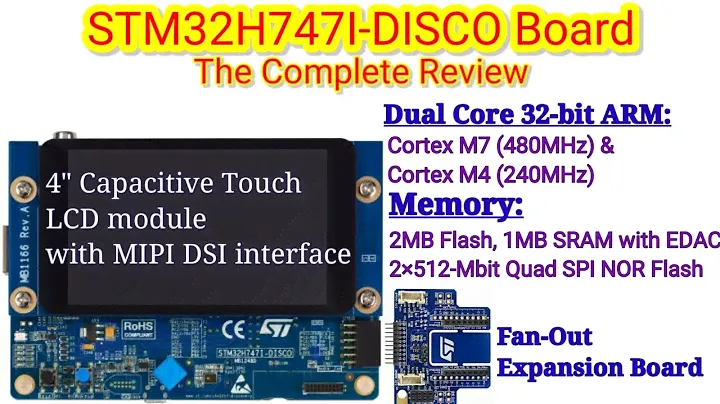 STM32 Board | STM32H747I-DISCO Board | STM32H747I-DISCO Dual core ARM Cortex M7 & M4 Complete Review