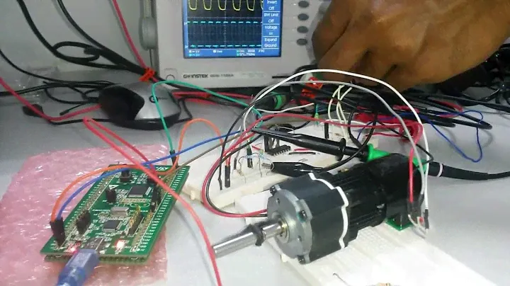 Motor speed controlling using STM32F0 Discovery