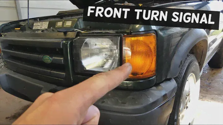 LAND ROVER DISCOVERY FRONT TURN SIGNAL LIGHT REMOVAL REPLACEMENT