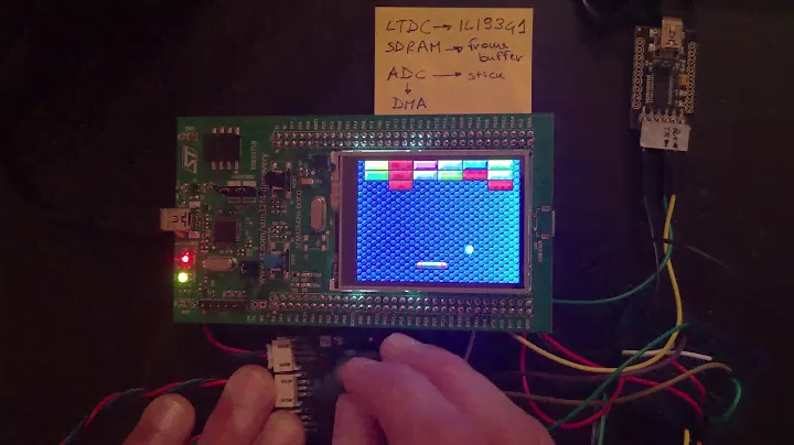 Arkanoid clone on STM32F429-Discovery board