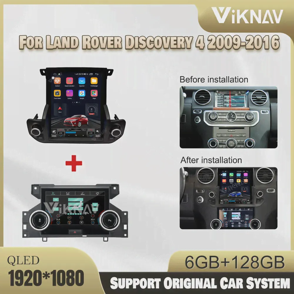 128 Г Android Автомагнитола Для Land Rover Discovery 4 2009-2016 Беспроводной Carplay 4G WiFi Мультимедийный Плеер GPS Навигация Головное Устройство