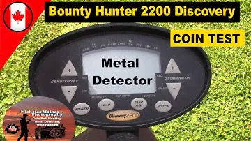 Bounty Hunter 2200 Discovery Metal Detector Coin Test !