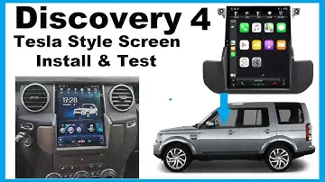 Land Rover Discovery 4 / LR4 Tesla Style Android Carplay Экран Установка и тестирование