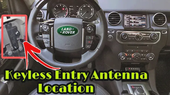 Land Rover  keyless entry antenna location.