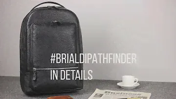 #Обзор #кожаного #мужского #рюкзака с 2 #автономными #отделениями #BRIALDI #pathfinder