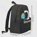 Вместительный рюкзак с логотипом Discovery Channel, креативная Персонализированная школьная спортивная сумка с принтом (art.: 3920bee03f72f)