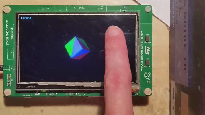 3d engine - STM32F746 Discovery