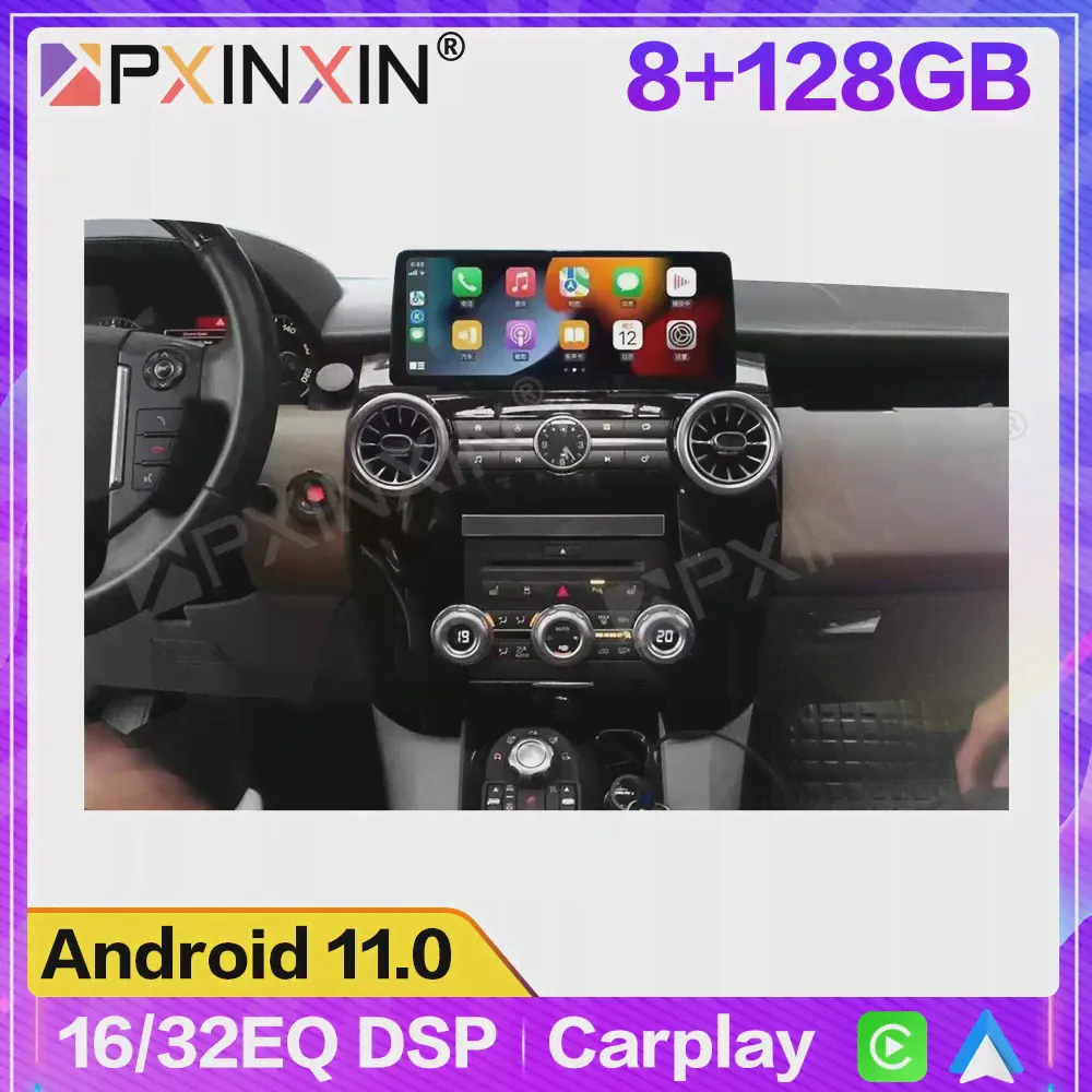 Android 11 128 ГБ для Land Rover Range Discovery 4 2009-2016 Автомобильный мультимедийный плеер GPS-навигация, автомагнитола, стереозвук