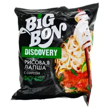Лапша рисовая быстрого приготовления BigBon (Биг Бон) Discovery 65г соус Фо Бо по-вьетнамски