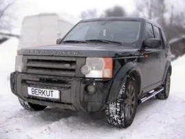 Пороги (труба с проступями) d76 Land Rover Discovery III
