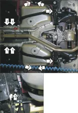 Защита топливного бака Land Rover Discovery Sport I (L550) 2014-2019 V- 2.0, 2.2 Арт. 13221