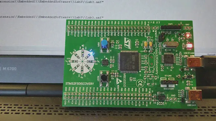 STM32F3 Discovery board LED blinking