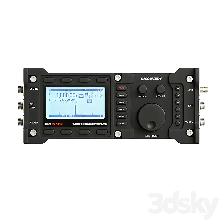 Walkie Talkie Transceiver Discovery TX-500 - Miscellaneous - 3D model-1