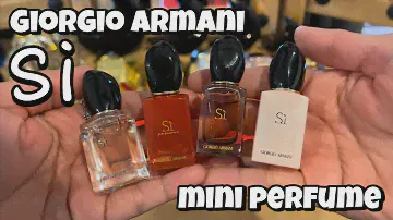 Giorgio Armani Si Iconic 7ml Miniature Discovery Set | mini perfume unboxing