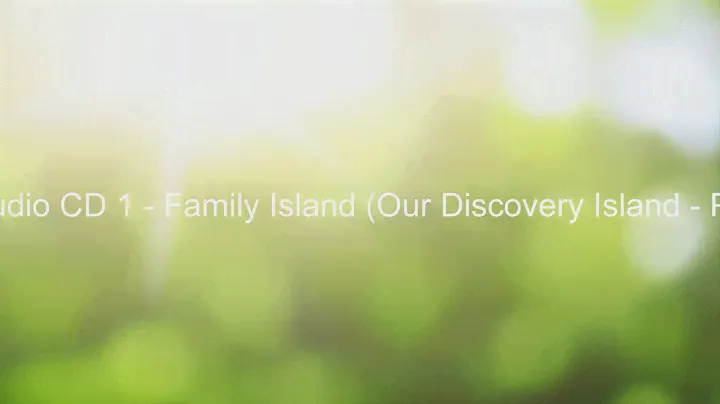 Class Audio CD 1 - Family Island (Our Discovery Island - Pearson)