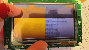 STM32F746 Discovery UGFX Demo 1
