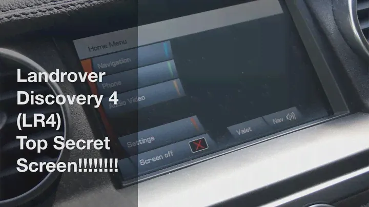 Landrover Discovery 4 (LR4) TOP SECRET Screen!!!!!!