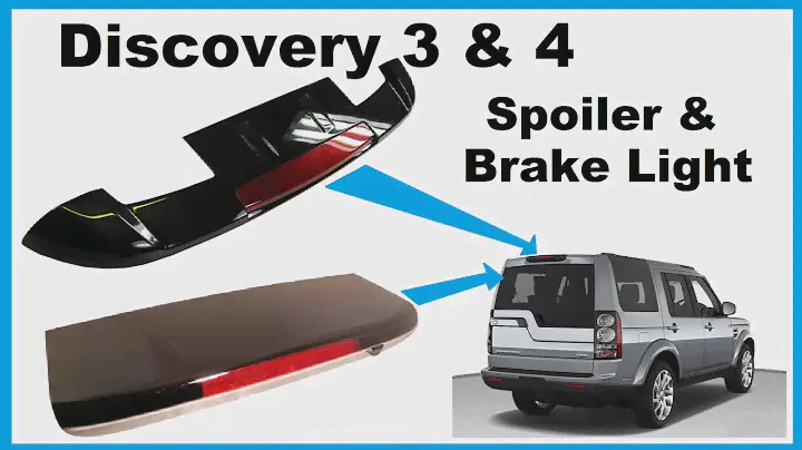 Land Rover Discovery 3 4 Снятие лампы стоп-сигнала задней двери багажника/установка спойлера LR3 LR4